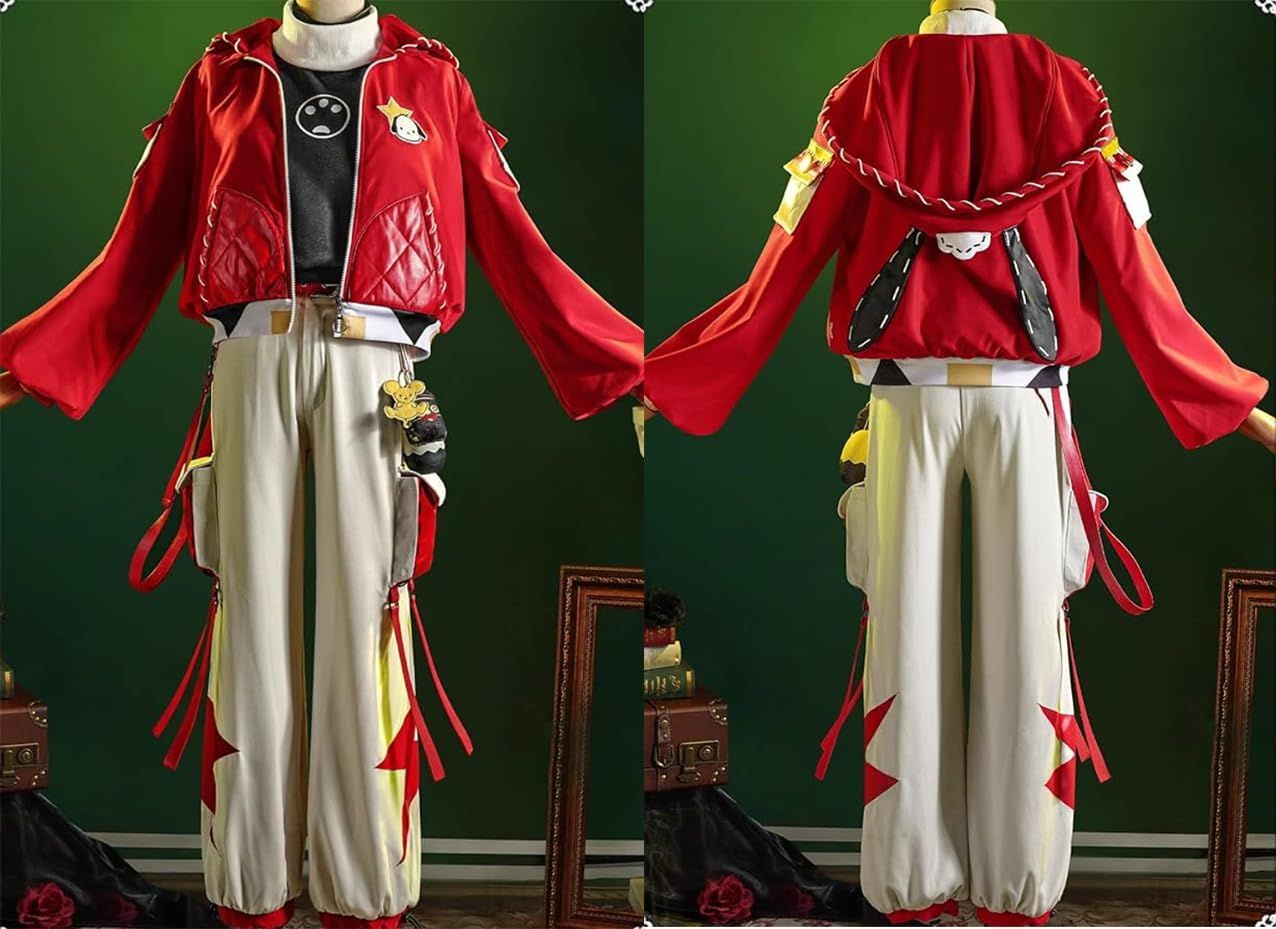 高品質 眼鏡 キーチェーン小道具付き 第五人格コスプレ衣装 第五人格 囚人 ルカ?バルサー サンリオコラボ ルカ?バルサー×ポチャッコ 衣BJ0925ML03 ハロウィン