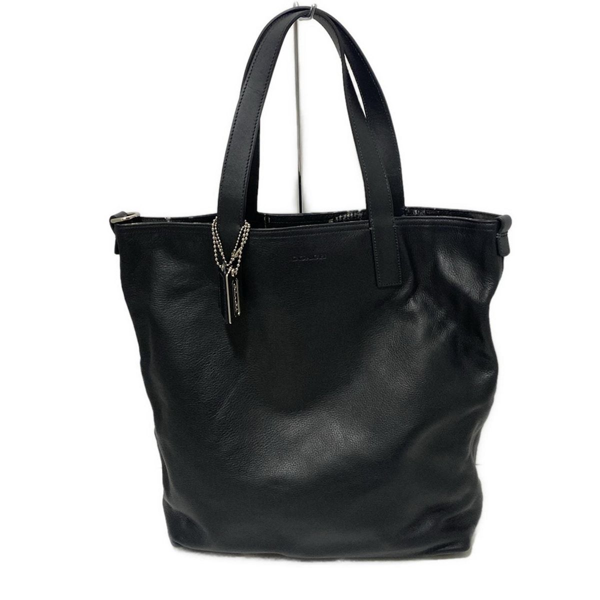 COACH / コーチ | レザーロゴトートバッグ | ブラック | レディース