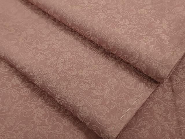 平和屋着物 上 お召 単衣 鳳凰唐草地紋 薄紅色地 DZAA9834kh5