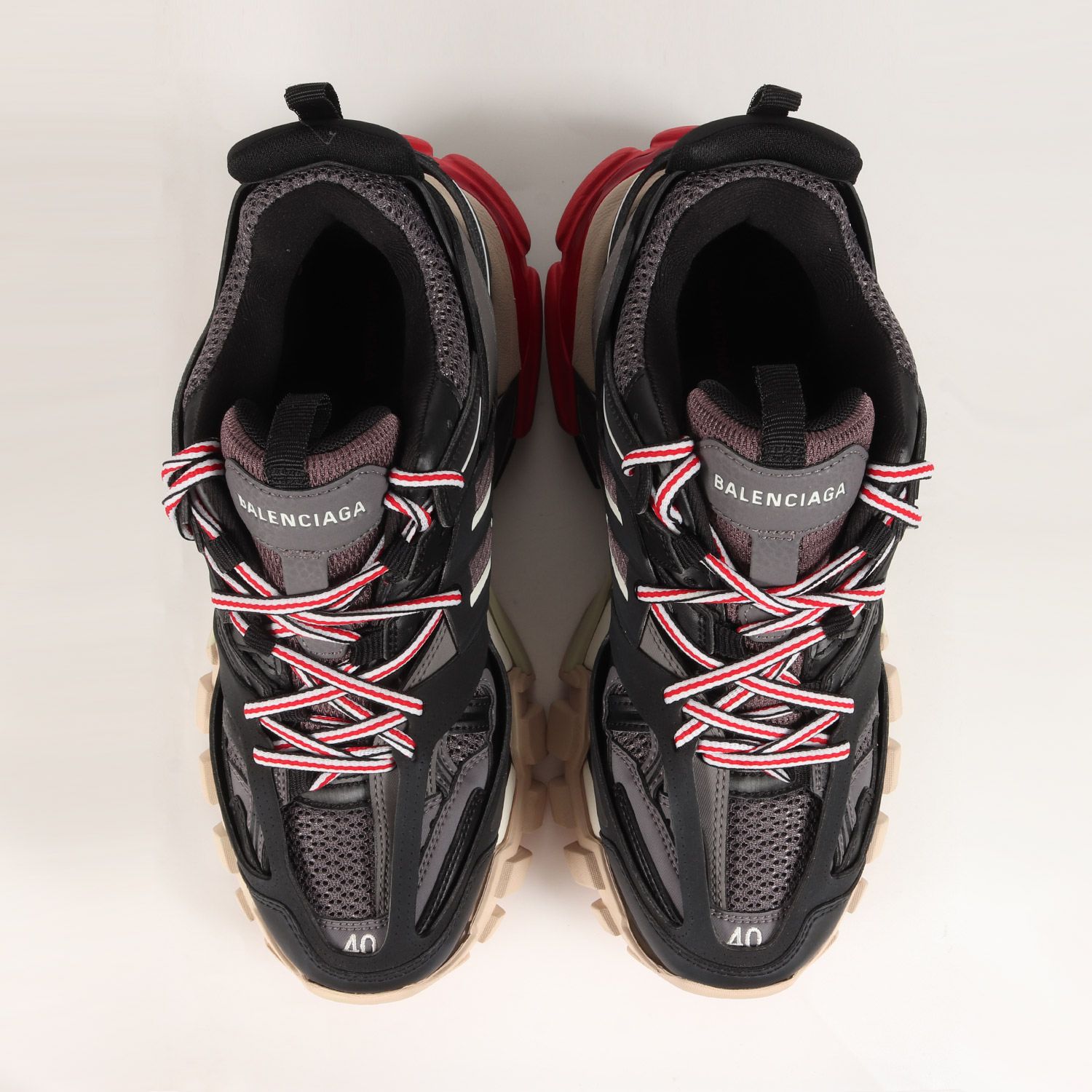 美品 BALENCIAGA バレンシアガ サイズ:40 トラック トレーナー TRACK TRAINERS SNEAKER 542023  ダッドスニーカー ブラック 黒 ローカット スニーカー シューズ 靴【メンズ】 - メルカリ