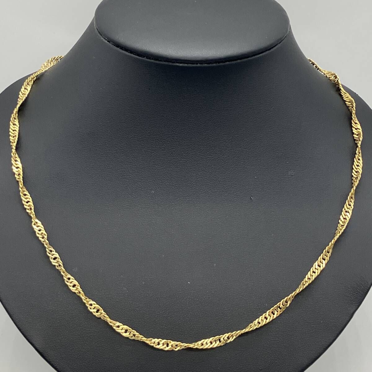K18 18金 デザインネックレス 51cm 12.5g