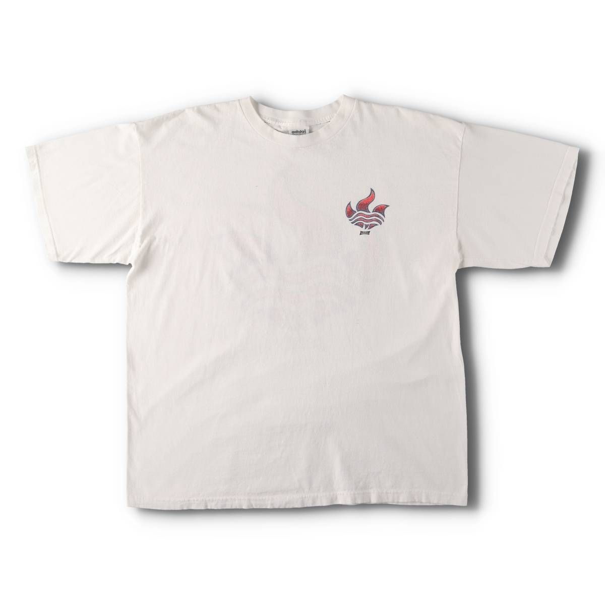 ✨GEGEGE様と交渉中です✨90s　USA製　ファイヤーパターン　フレイム 古着 90年代 アディダス adidas FLAMES フレイムス ファイヤー