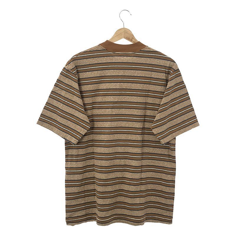 67 nowos / ロクシチノーウォス | Striped t-shirt コットン半袖シャツ | F | レディース - メルカリ