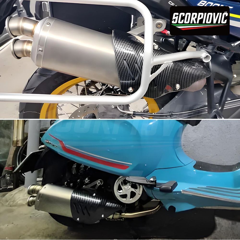 送料無料 MT-09 R3 忍者 Kawasaki対応 S9排気管 ダブル孔 仮カバー付き チタンカラー 焼ブル尾段 51mm 汎用 ステンレス製 ドレスアップ