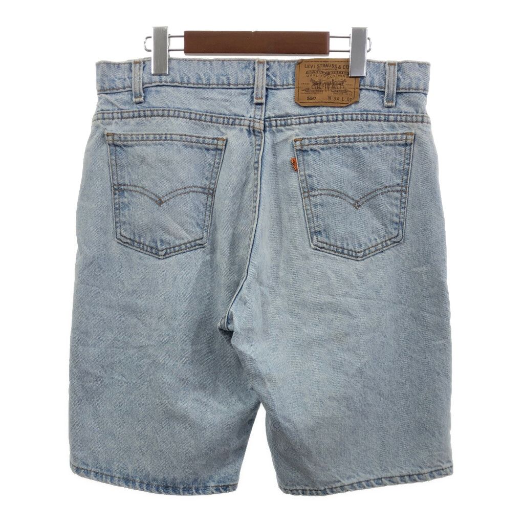 90年代 USA製 Levi's リーバイス 550 デニム ショートパンツ オレンジ
