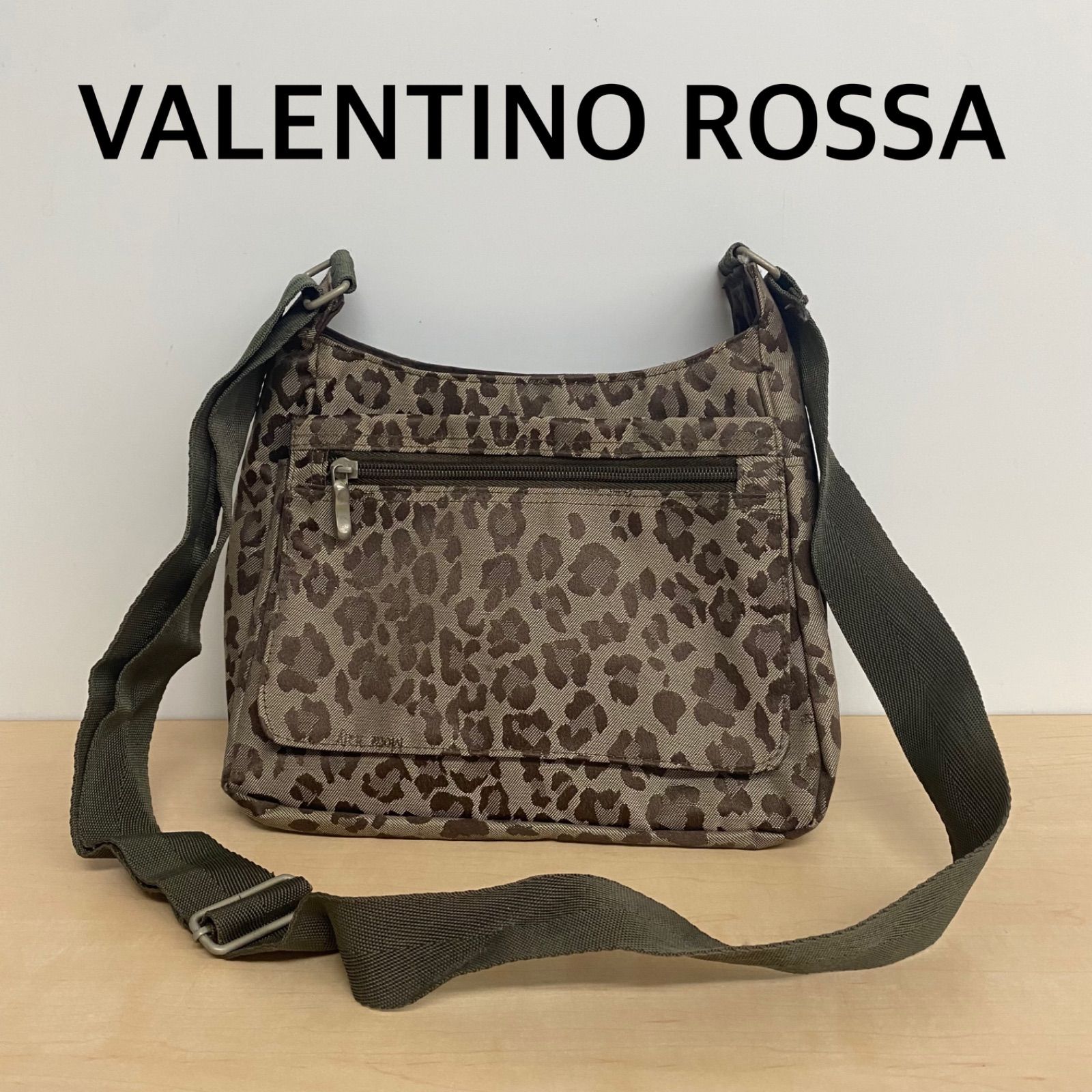 VALENTINO ROSSA ヒョウ柄 軽量 レディース ショルダーバッグ 【Bkr7 