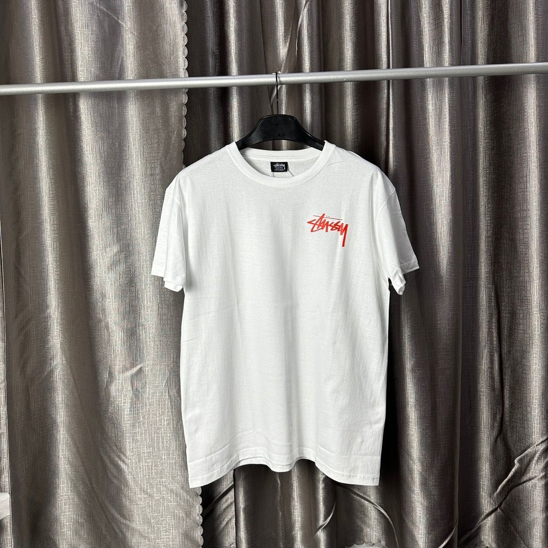 Stussy マリリン・モンローロゴプリントクルーネックTシャツ 男女兼用