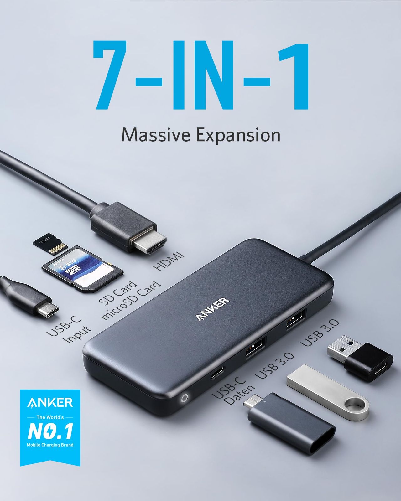 USB-Cハブアダプター 4K