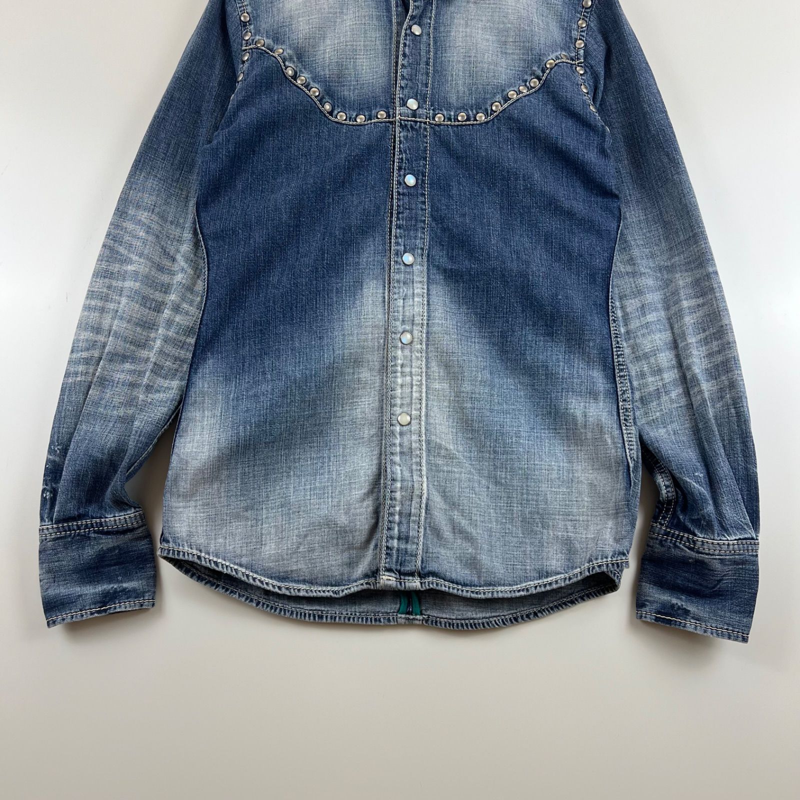 archive y2k vanquish studs denim 44