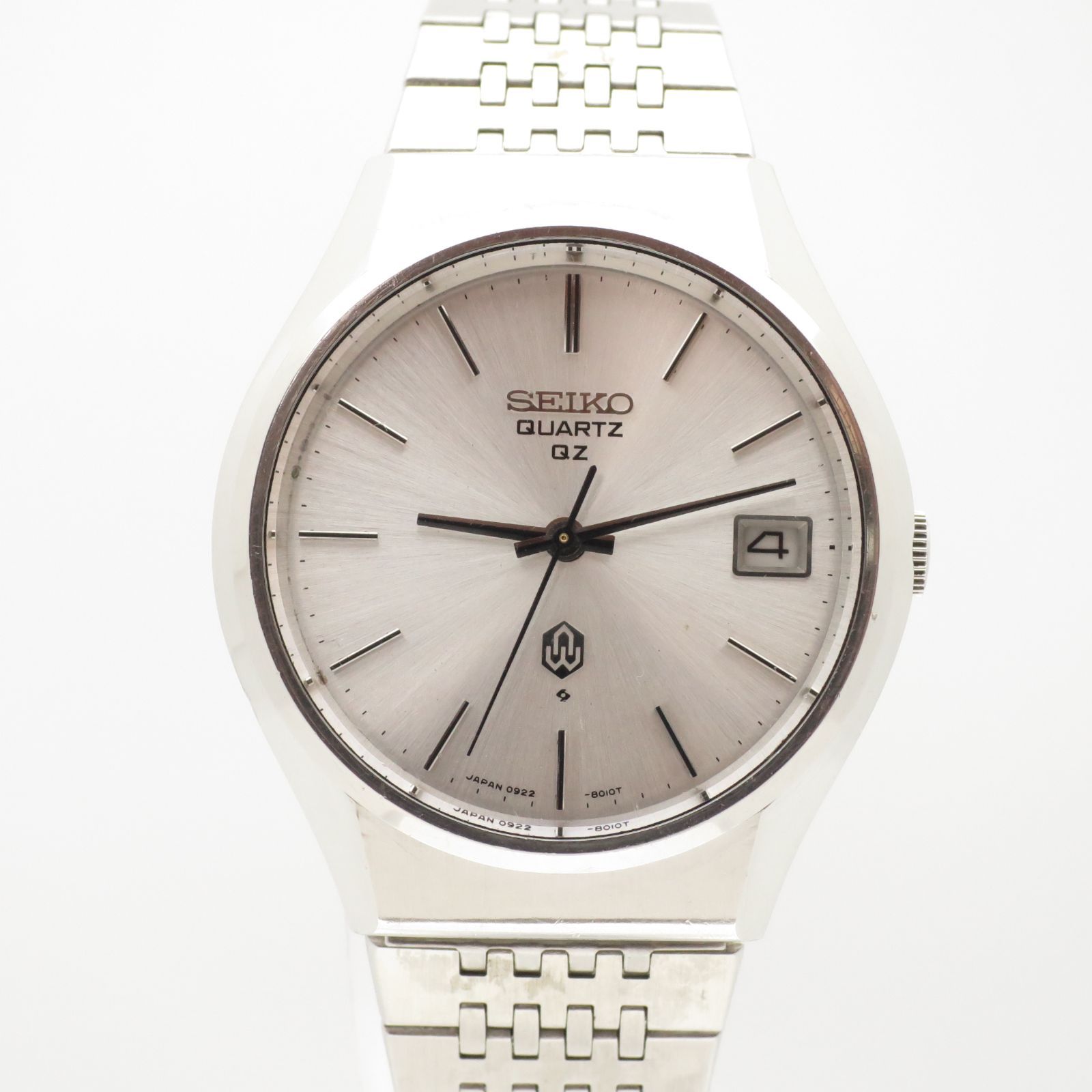 クー再出品【新品電池】SEIKO classic QZ セイコー メンズ 新品電池】QZ セイコーメンズ腕時計 0922-8010 シルバー