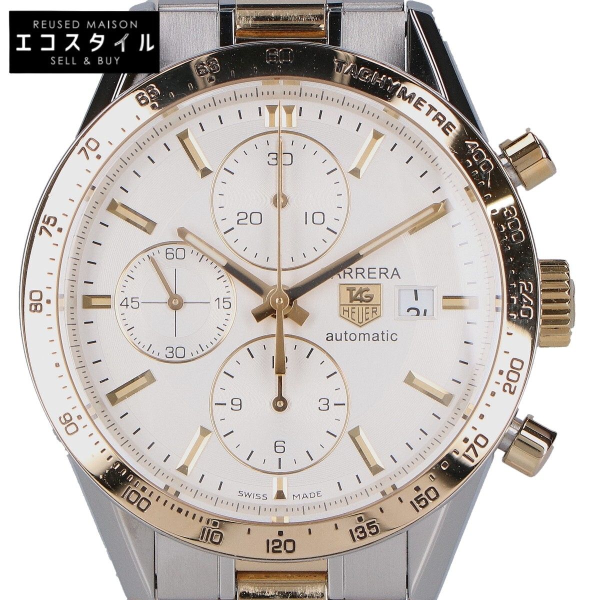 TAG HEUER タグホイヤー CV2050.BD0789 カレラ タキメーター クロノグラフ 自動巻き