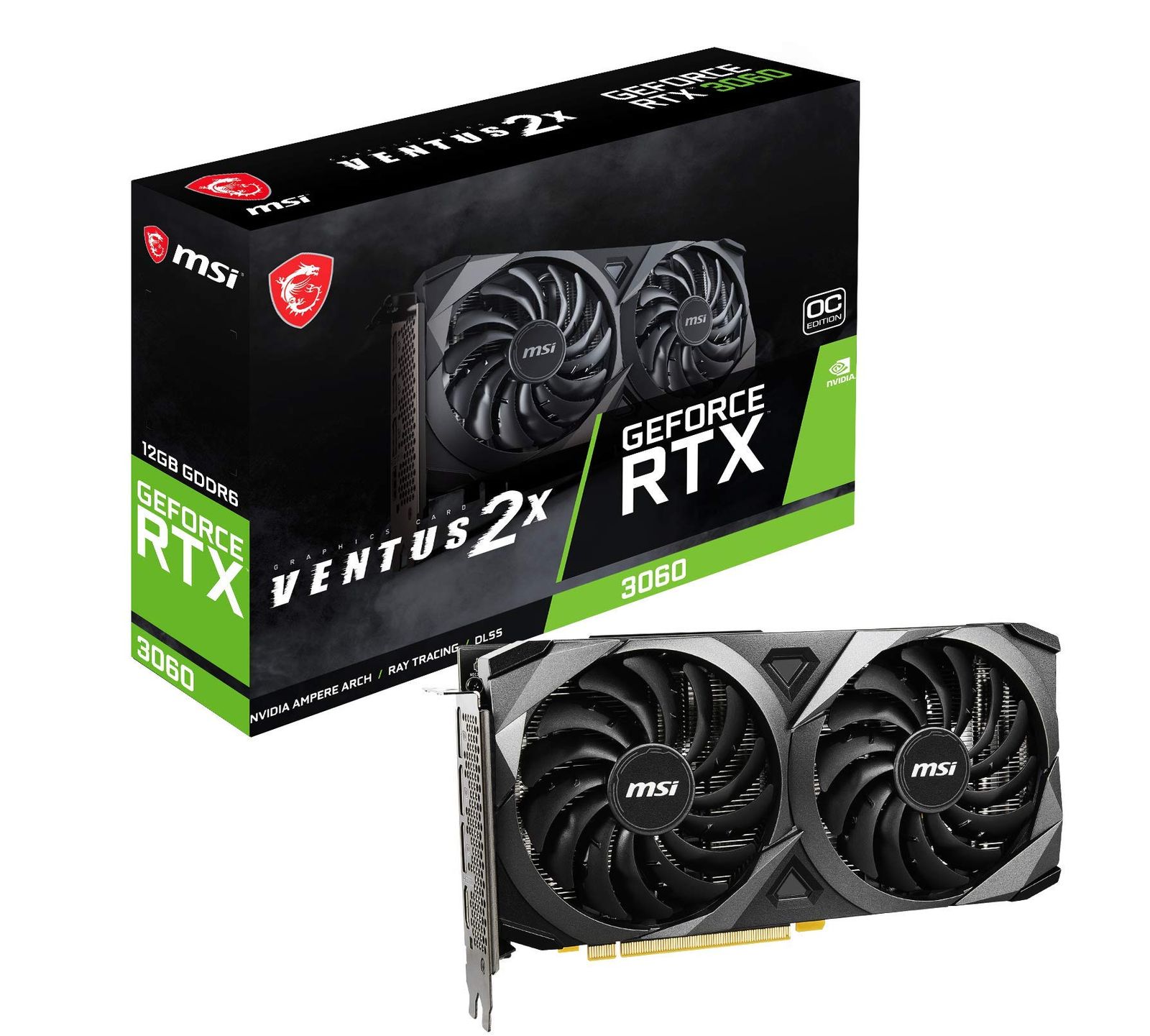 MSI GeForce RTX 3060 VENTUS 2X 12G OC グラフィックスボード VD7553 2 RTX3060 VENTUS メモリ12GB