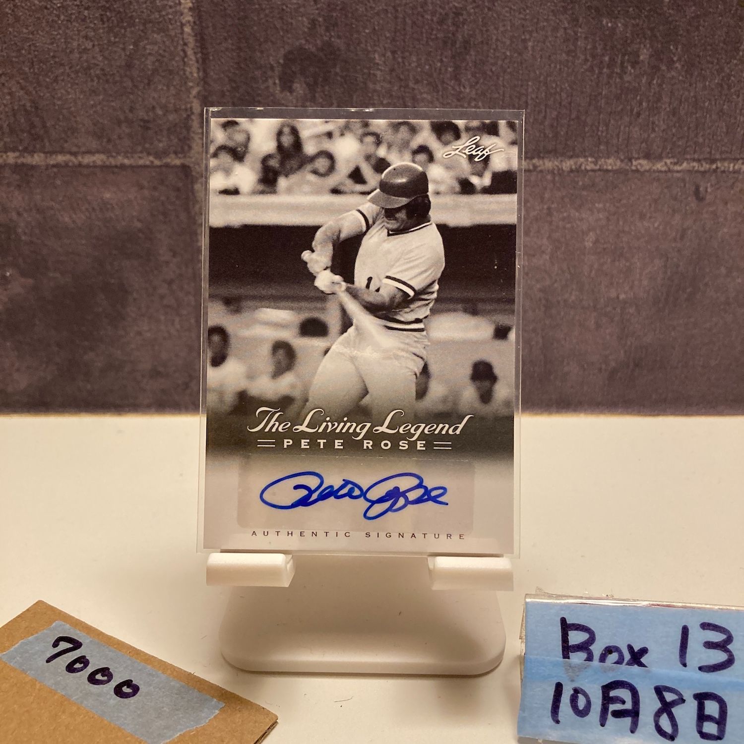 2012 Leaf Pete Rose 直筆サインカード The Living Legend カード 