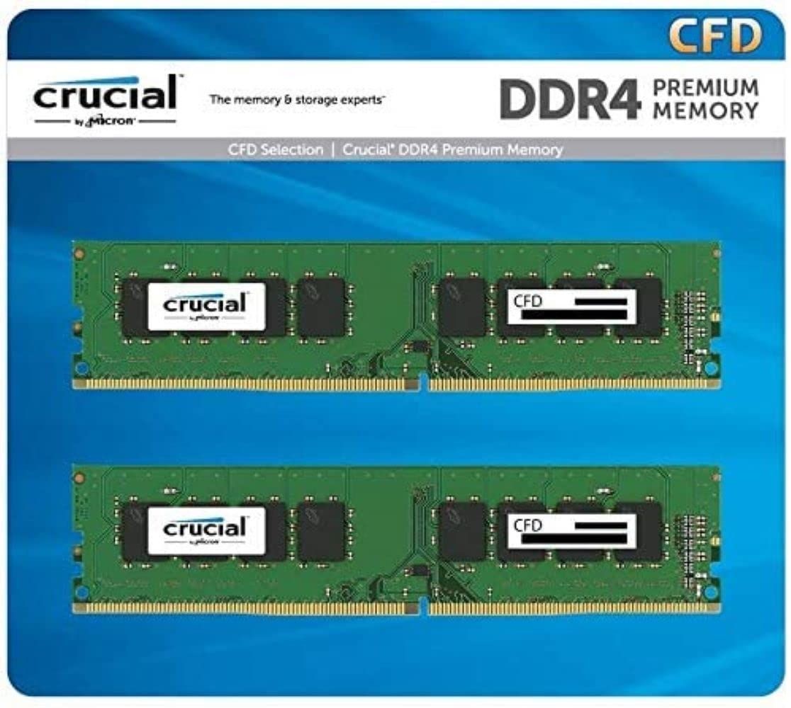 新品 CFD販売 デスクトップPC用メモリ DDR4-3200 (2933・2666対応) (PC4-25600) 8GB×2枚 (16GB) 相性 無期限 288pin Crucial by Micron W4U3200CM-8GR