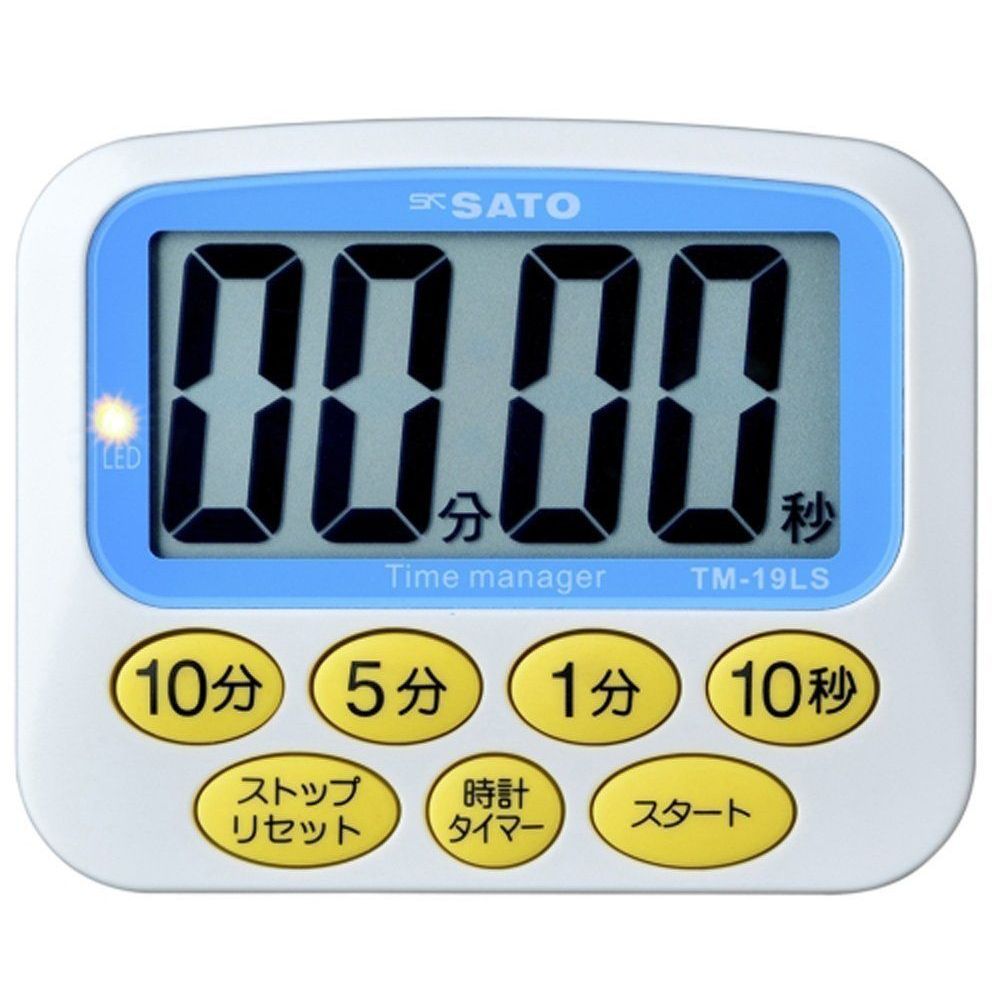 まとめ買い 佐藤計量器 デカタイマー TM-19LS 1709-02 3個セット
