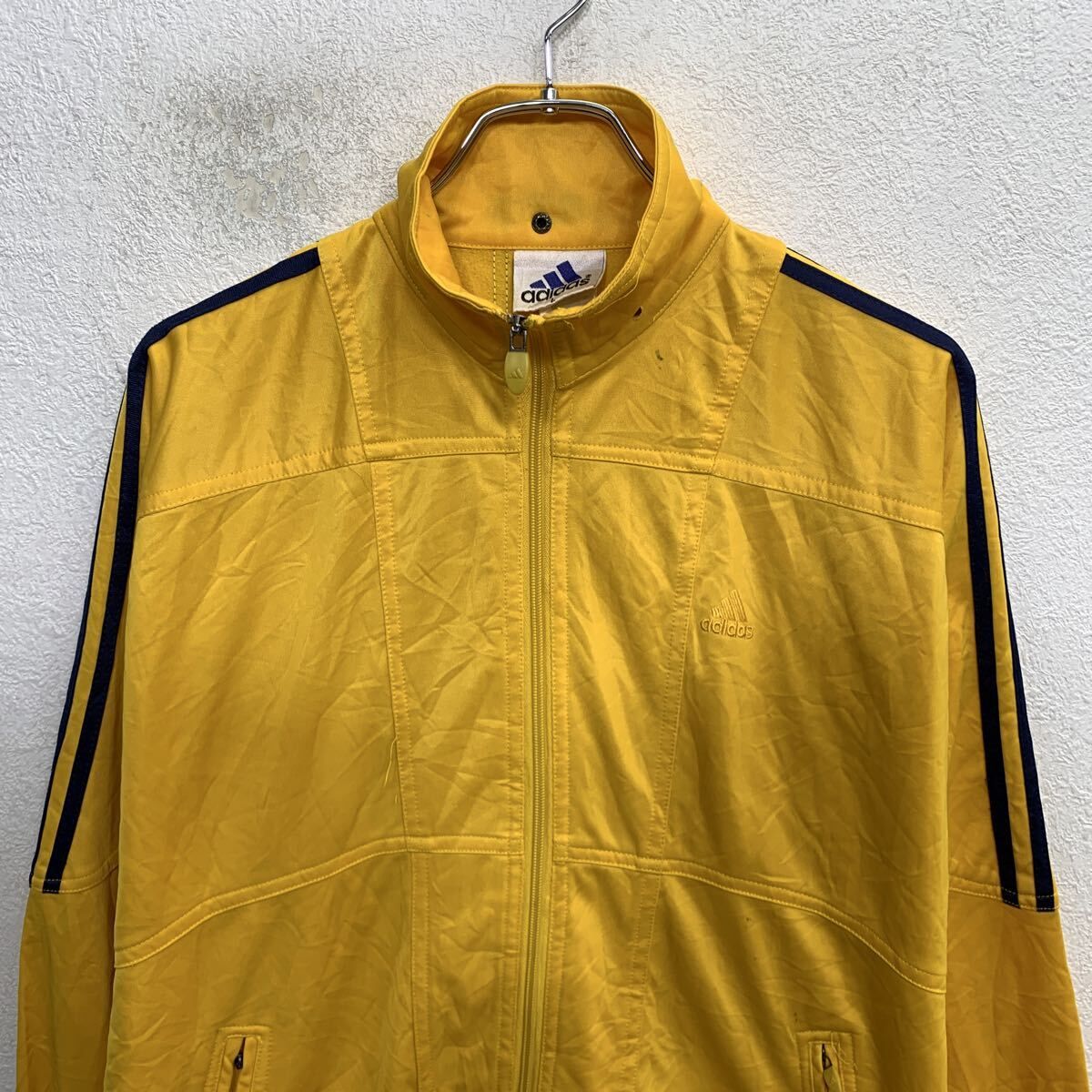 adidas ジップアップジャケット ネイビー/イエロー adidas イエロー 