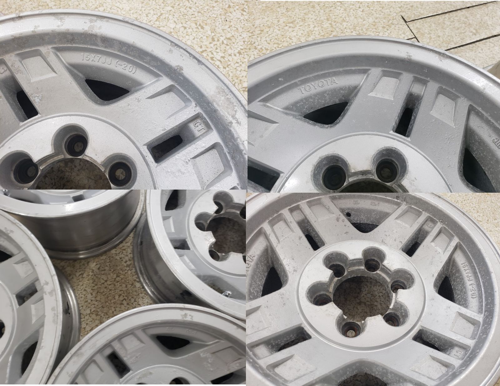 希少 70系 ランドクルーザープラド ワイド 純正 15in 7J -20 PCD139.7 