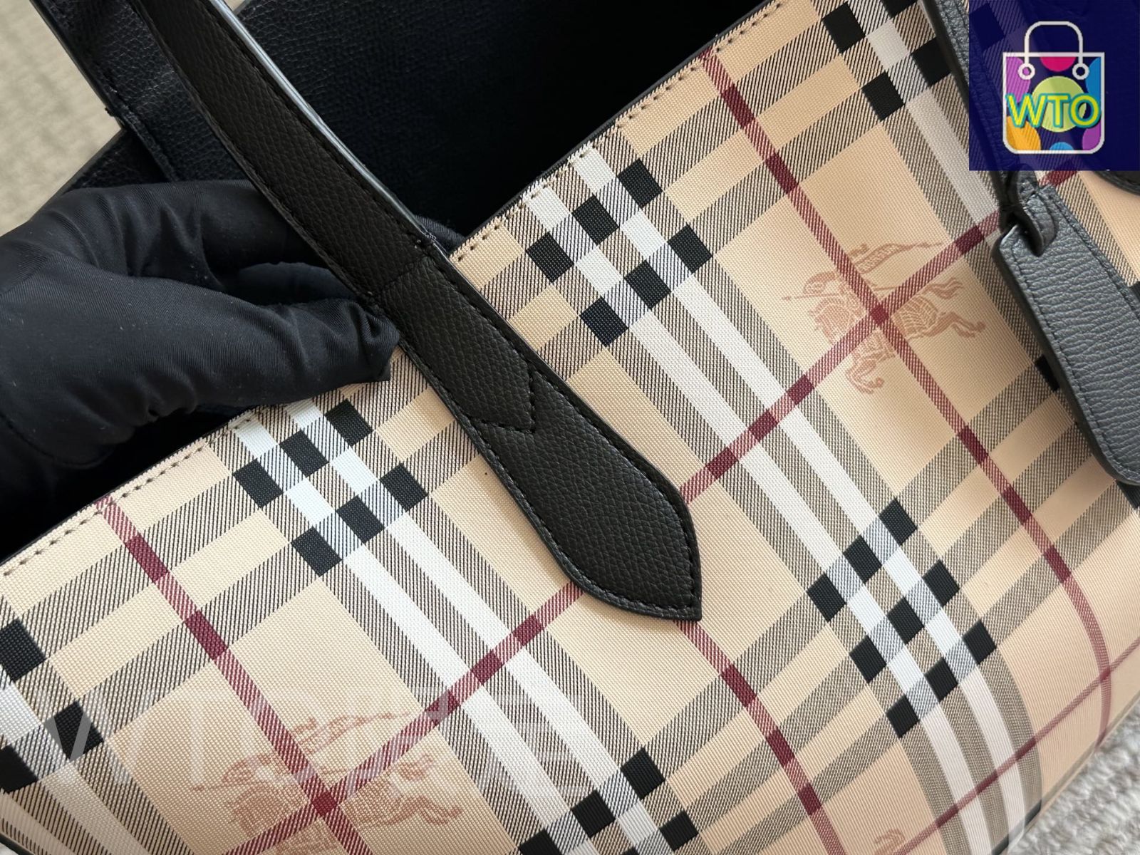 美品　BURBERRY バーバリー 今日WTO】Burberry バーバリー クラシック ダブルサイド トート