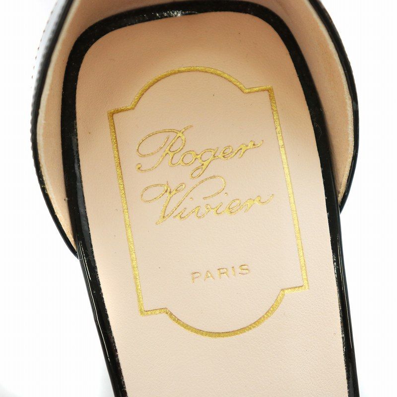 ロジェヴィヴィエ ROGER VIVIER パンプス アンクルストラップ パテント 