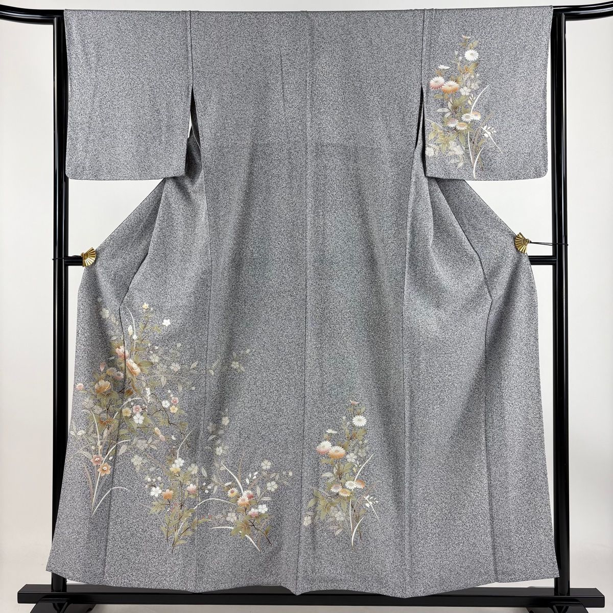 ショッピング販売店 付下げ 身丈156cm 裄丈68cm L 薄物 絽 瓢箪 流水 金彩