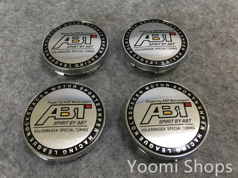 【新品未使用】ABT ホイールキャップ ホイール ハブキャップ センター キャップ保護 防塵 4個セット 外径60mm tup cp26