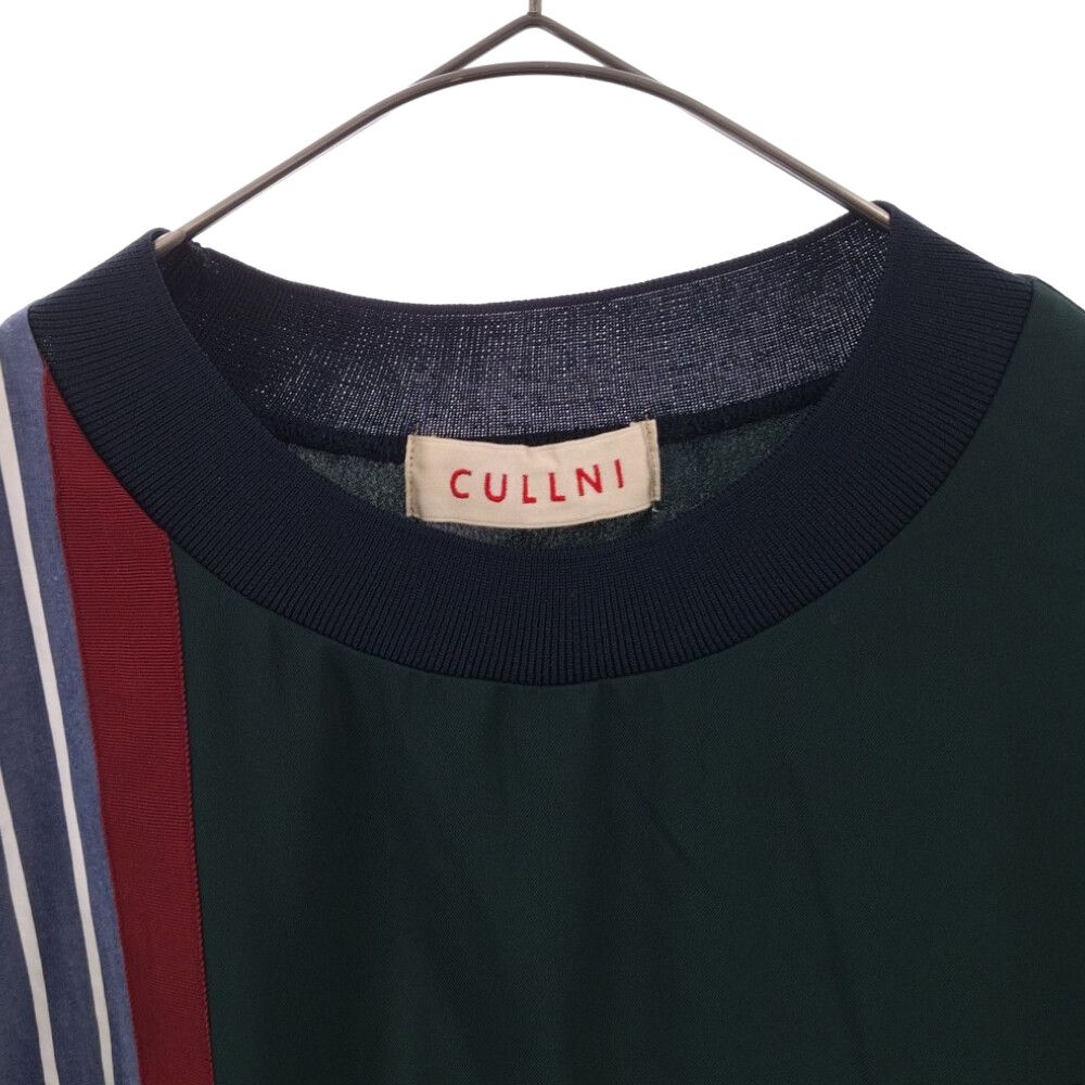 CULLNI (クルニ) 18SS アシンメトリー ストライプ切り替え ポケット