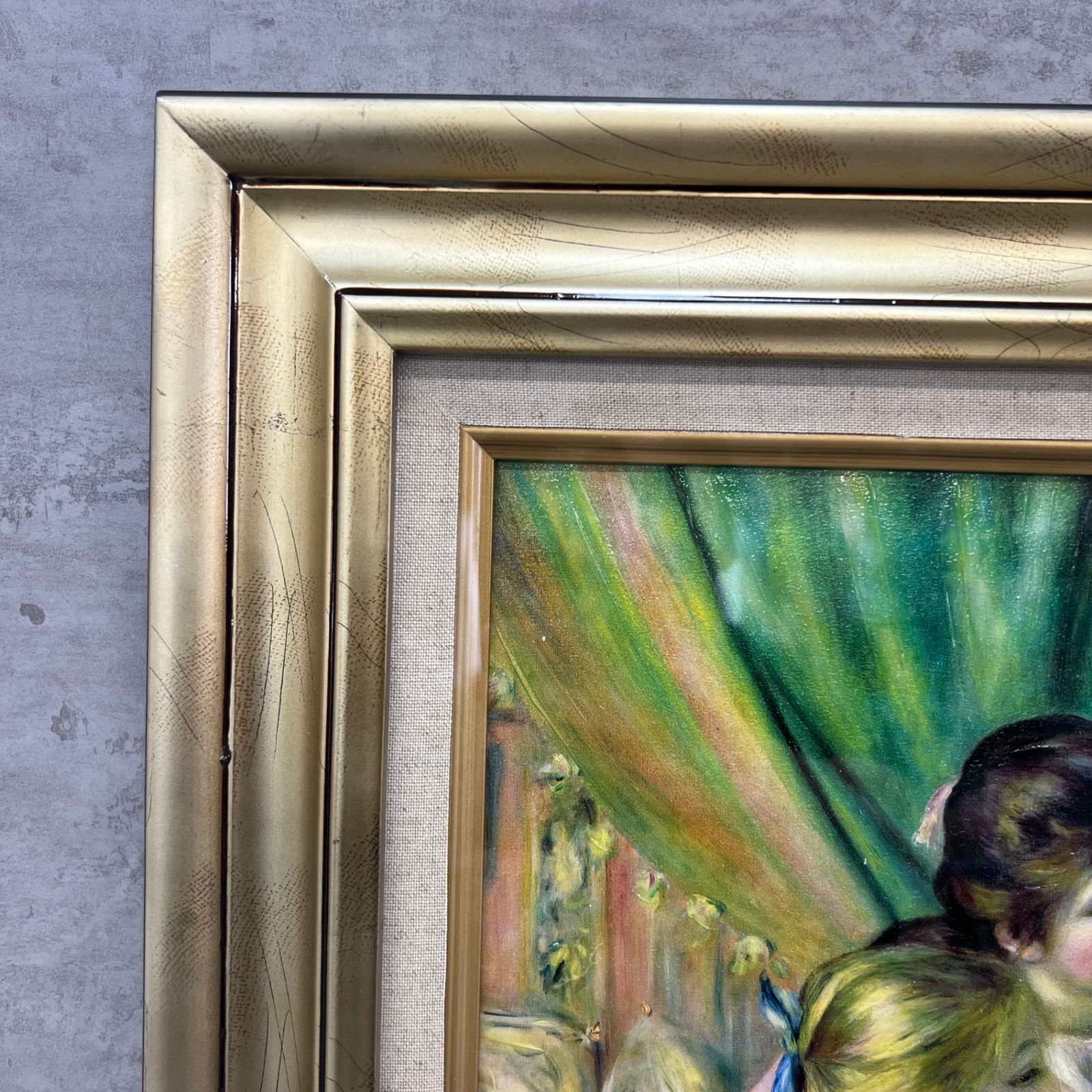 ピアノに寄る少女たち Jeunes filles au piano　ピエール オーギュスト ルノワール Pierre Auguste Renoir　複製画　絵画　装飾額縁 ピアノに寄る少女たち Jeunes filles au piano ピエール