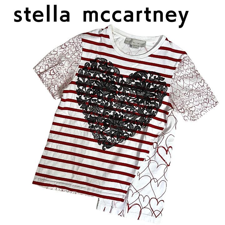 stella mccartney ステラマッカートニー ハート 総柄 Tシャツ