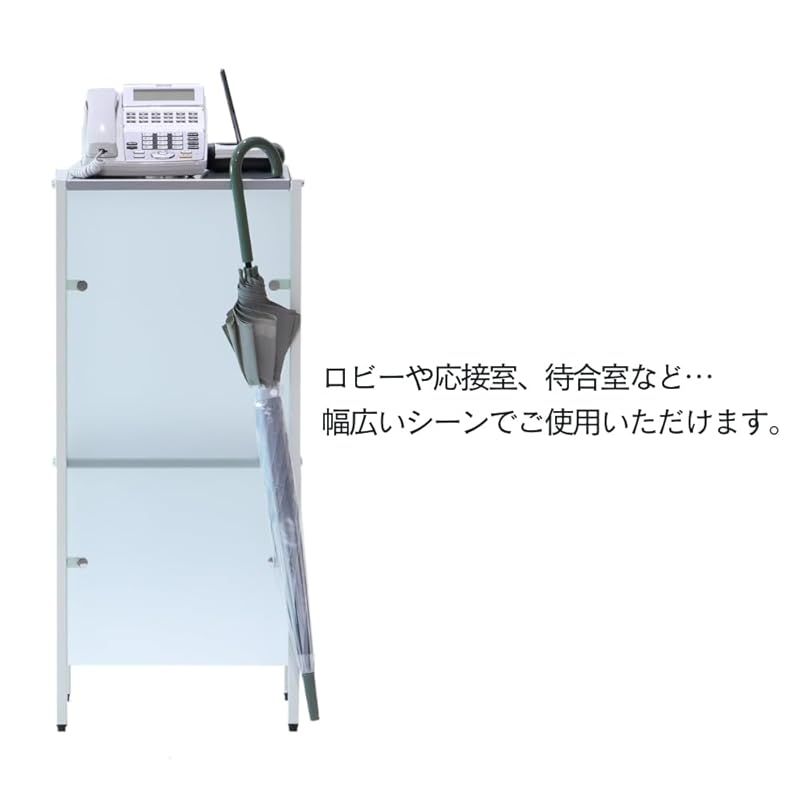  林 フロストパネル付き 電話台 TH 1-001 0 キッチン 住宅設備