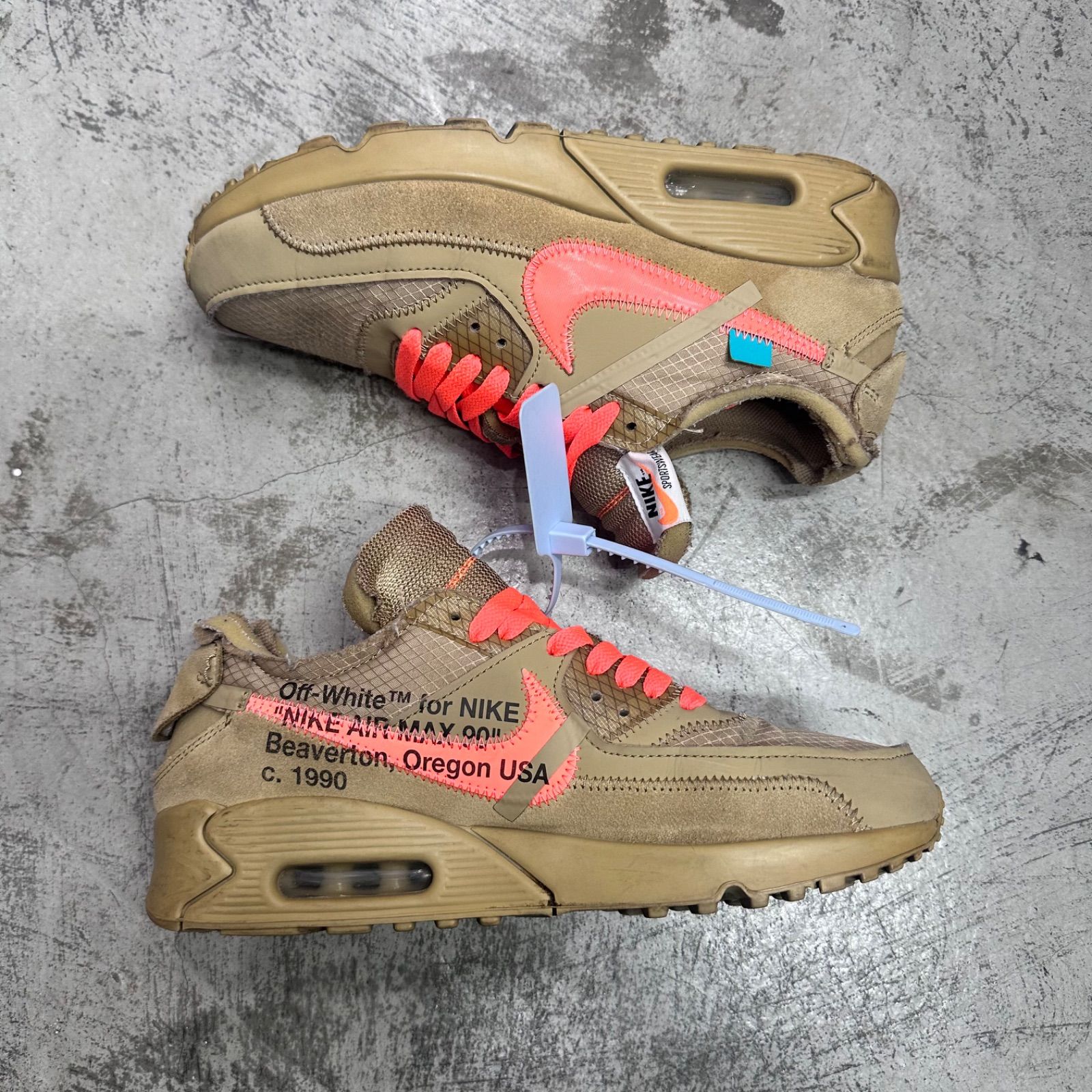 Off-White × Nike Air Max 90 Desert Ore コラボ エアマックス90