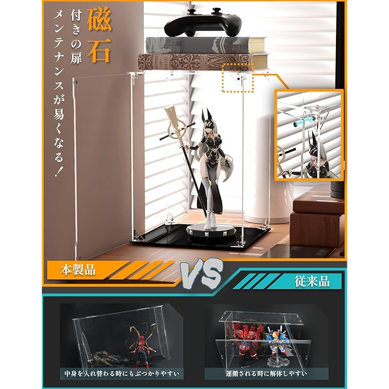 新着商品】COOLTAKU フィギュアケース UVカット アクリル マグネット式