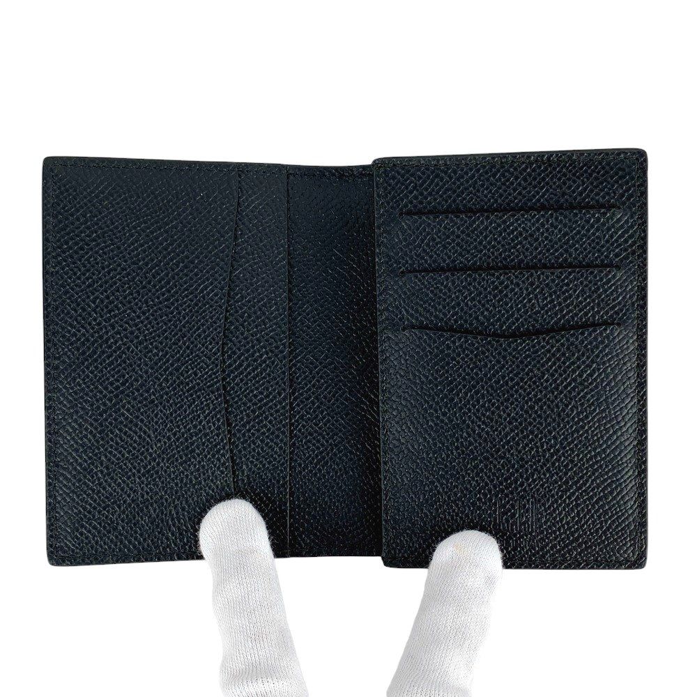 新品 ダンヒル カドガン パスケース カードケース 名刺入れ 定期入れ ネイビー ブルー カーフレザー DUL2BCP2N