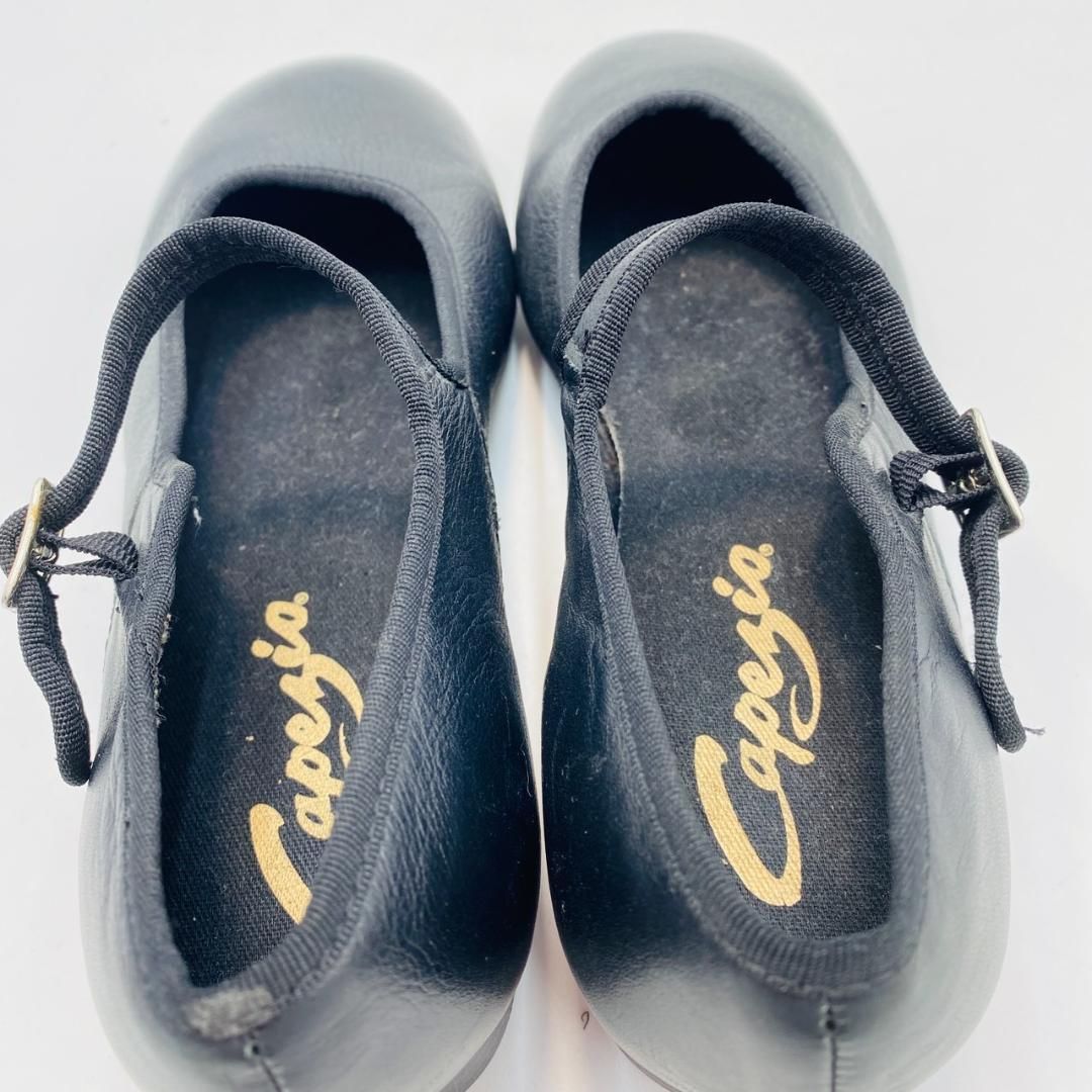 カペジオ タップシューズ レザー 極美品 CG355 6 1/2 ブラック タップ