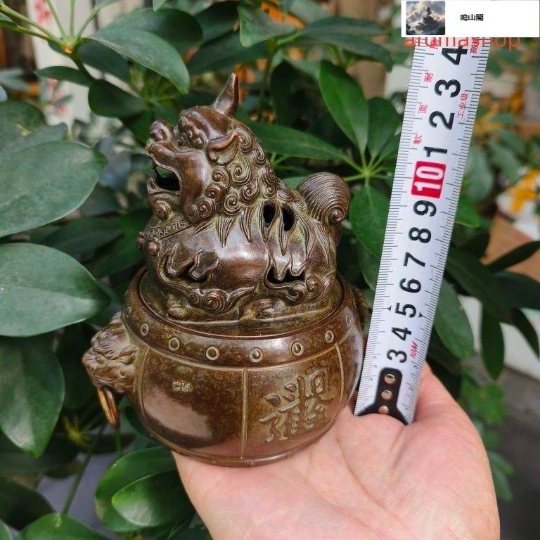 銅器 香炉 神獣香炉 香道具 茶道具 工芸品 置物 - メルカリ