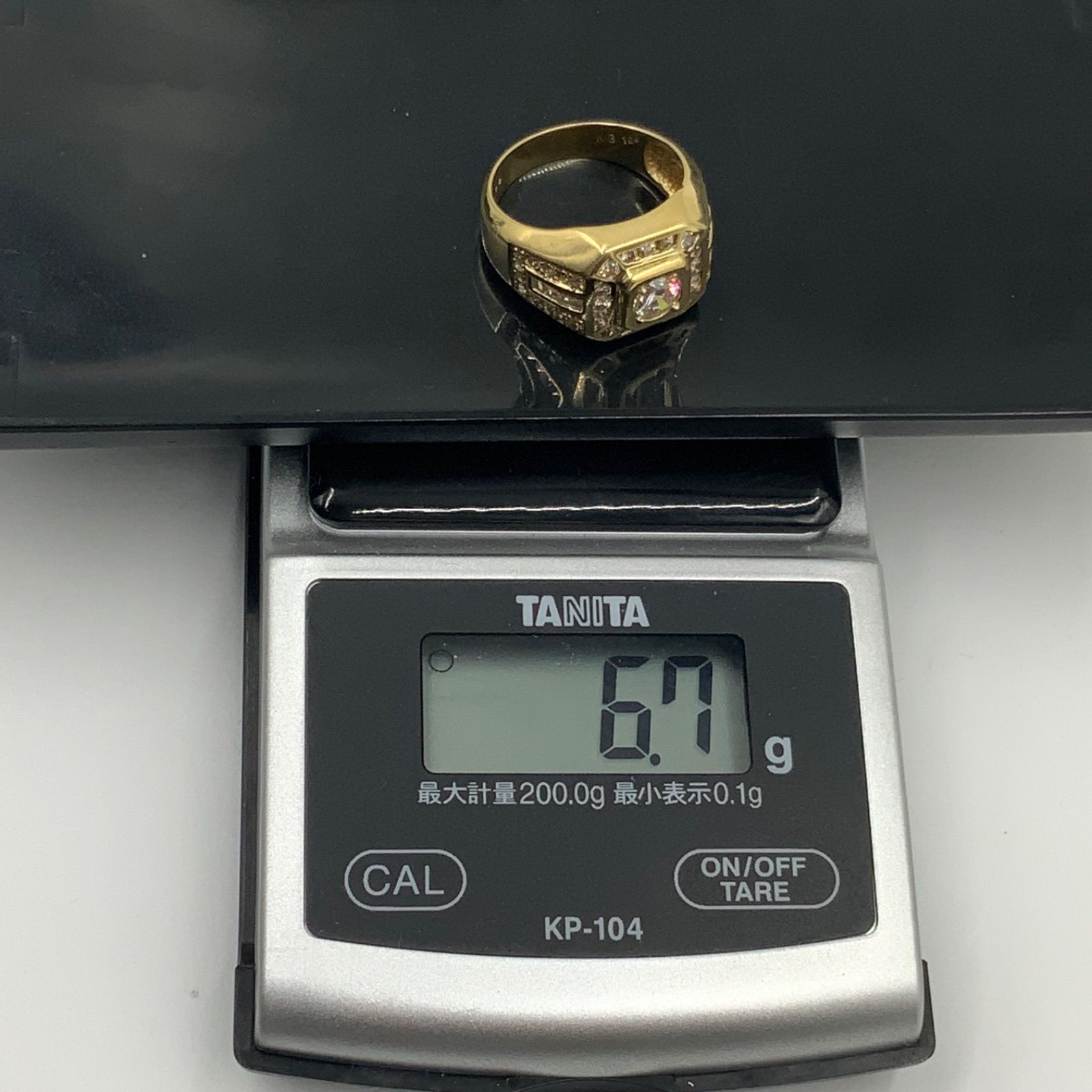 K18K 18金 印台 ダイヤモンドリング 6.7g 0.528ct 1ct 約14号 - メルカリ