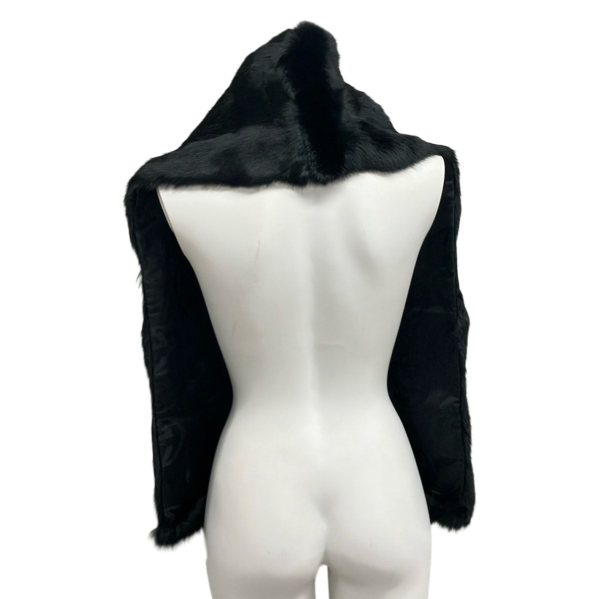 GUCCI グッチ ストール ショール - 149111 XP141 黒 ラビット