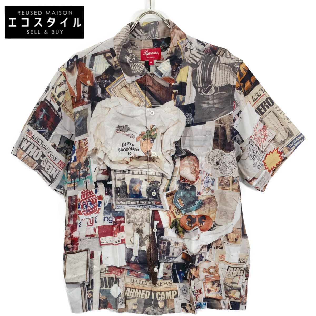 Supreme シュプリーム 21SS Dash s Wall Rayon シャツ M