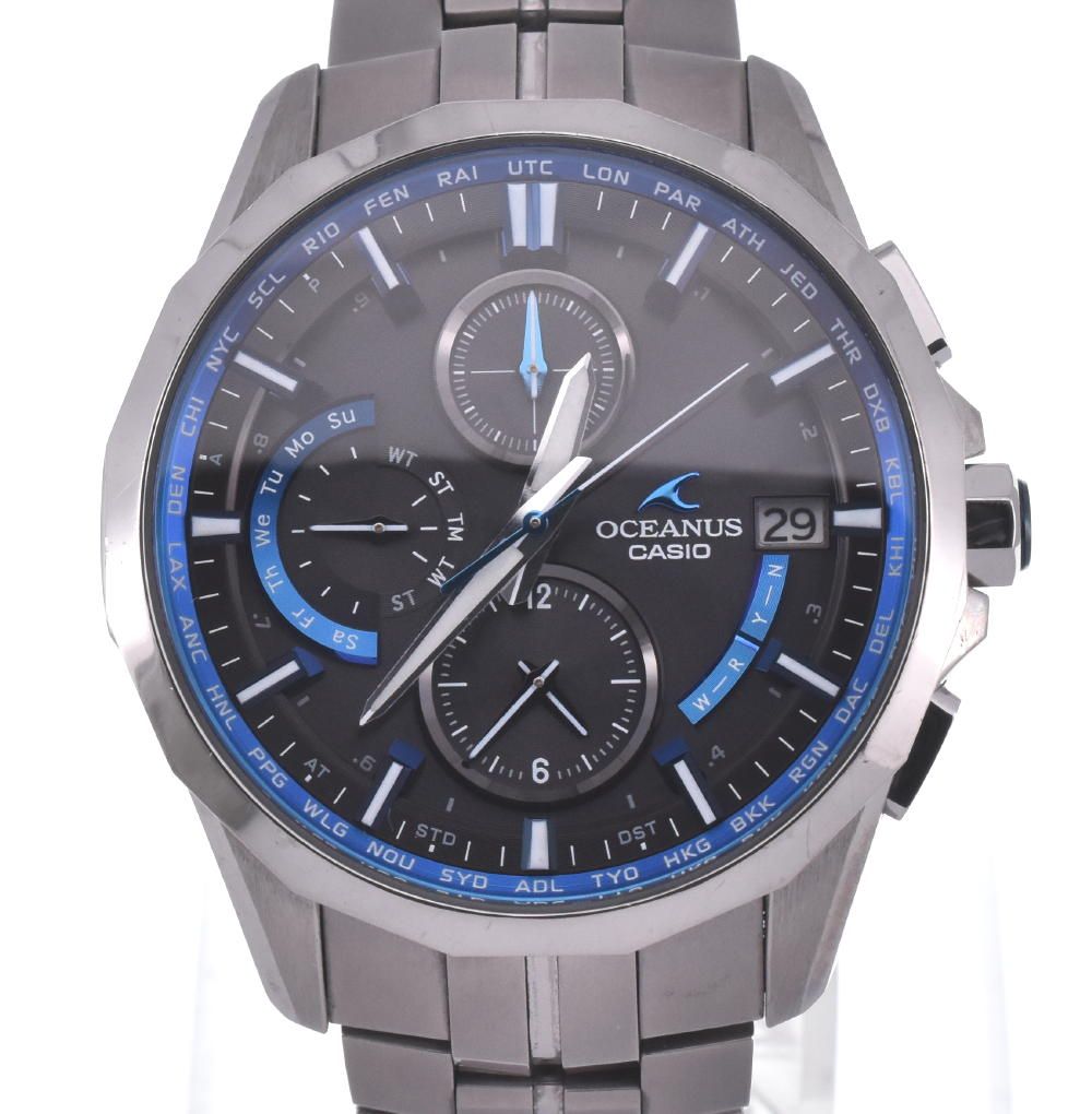 中古 カシオ CASIO OCW-S3000-1AJF オシアナス マンタ チタン ソーラー