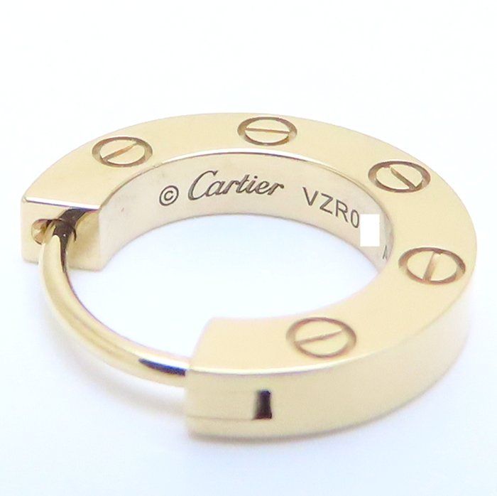 CARTIER カルティエ ラブ フープ ピアス オンライン限定 シングル  