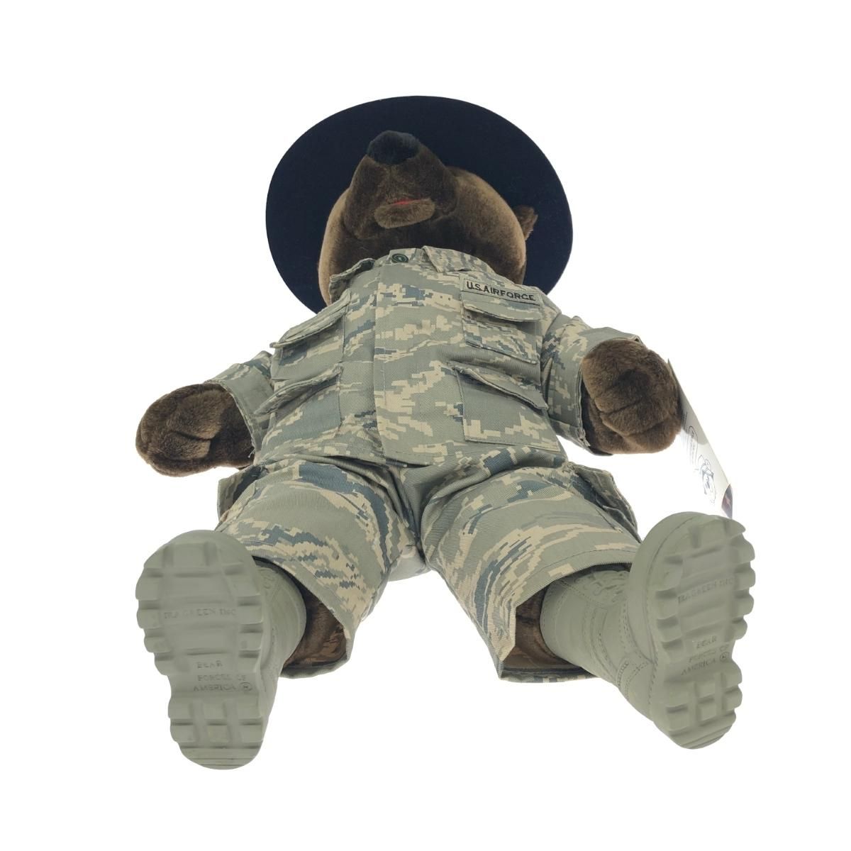 BEAR FORCES of America テディベア ぬいぐるみ   ブラウン 空軍制服/デジカモ/ミリタリー  　240002229993 BEAR FORCES of America テディベア ぬいぐるみ ブラウン 空軍