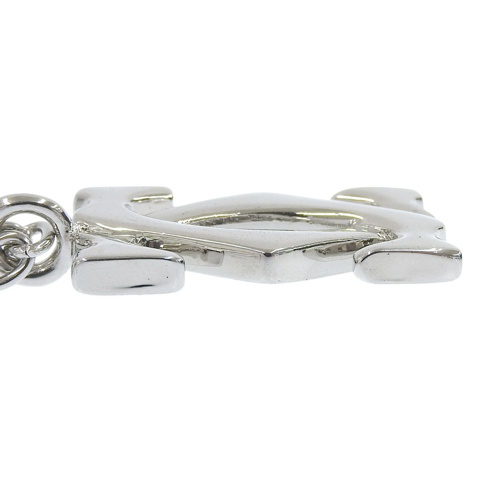 美品 カルティエ Cartier 2Cモチーフ キーリング 箱付 キーホルダー Cartier カルティエ 2Cモチーフ キーリング キーホルダー 本物