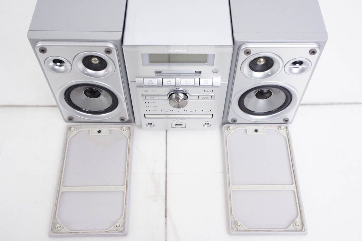中古】JVC Victorビクター マイクロコンポーネントMDシステム CD