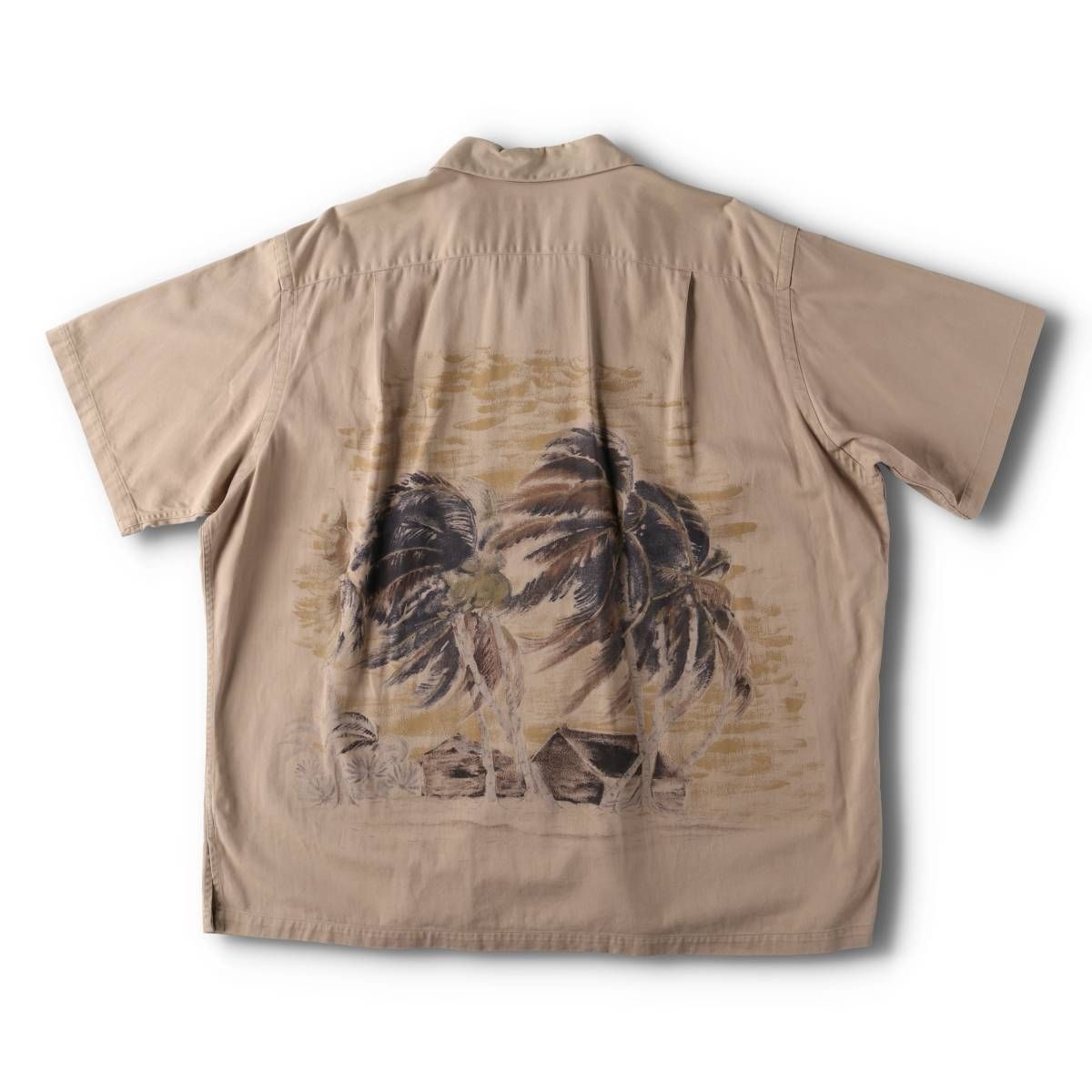 ラルフローレン　VINTAGE CAMP ヤシの木 XL 90s ラルフローレン VINTAGE CAMP ヤシの木 柄シャツ 開襟 XL