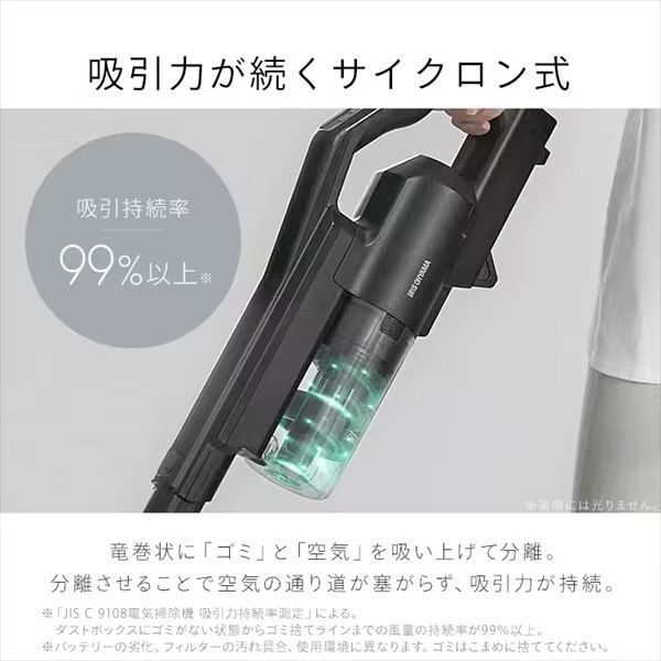 新品 未使用 アイリスオーヤマ コードレス サイクロン 掃除機 白 789