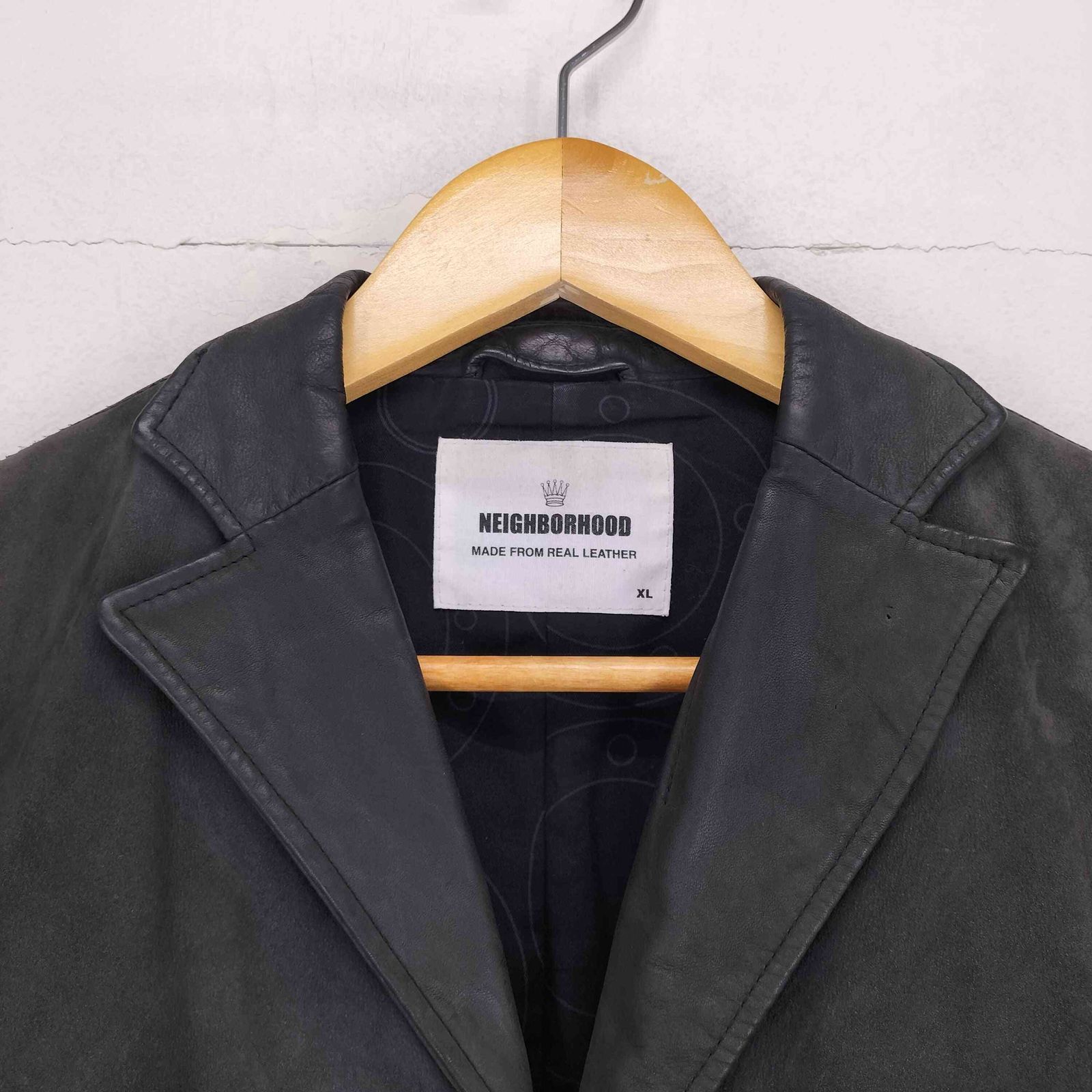 NEIGHBORHOOD テーラードジャケット 3（L） ネイバーフッド NEIGHBORHOOD カウレザー3Bテーラードジャケット