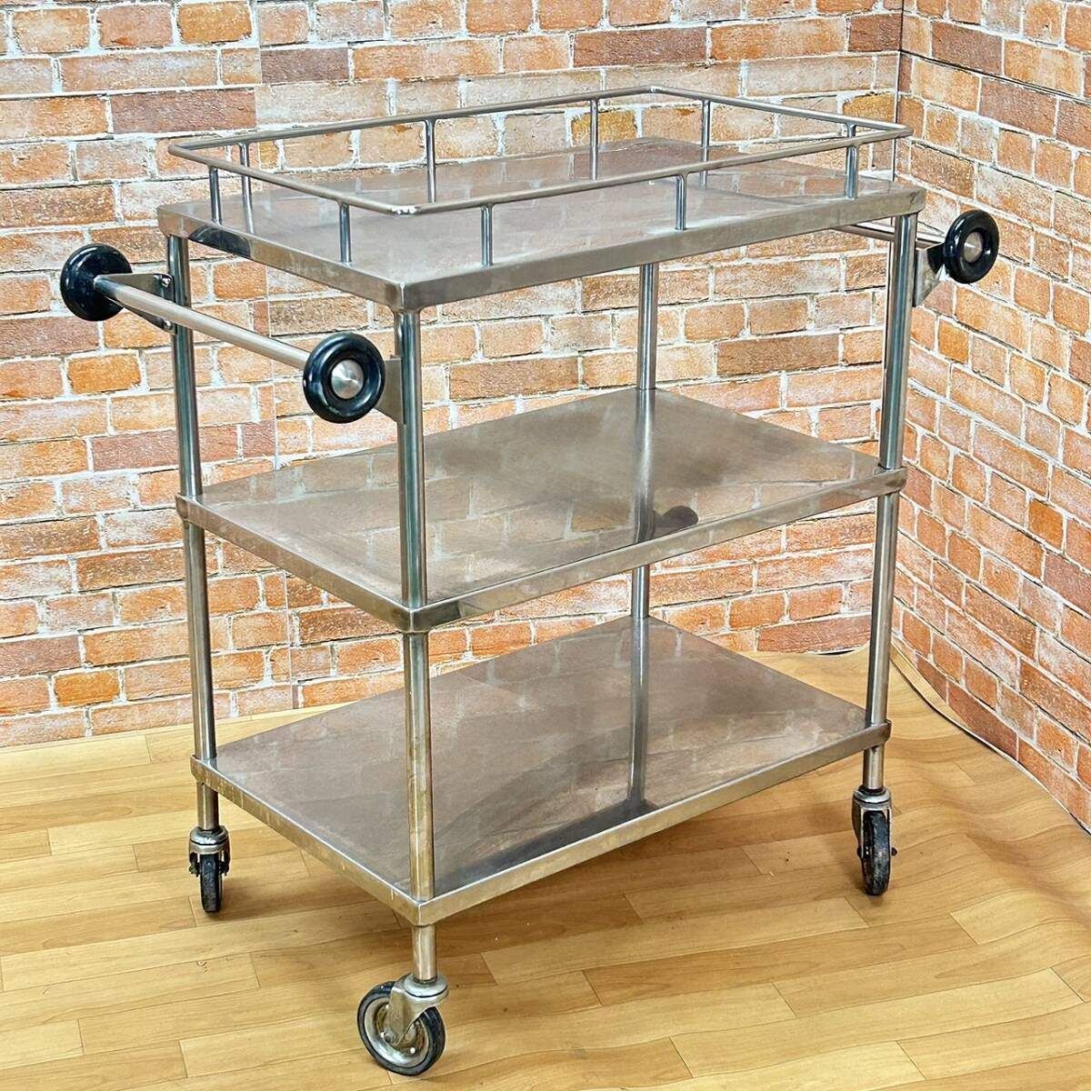 病院で使われていたカート作業台 メディカルワゴン