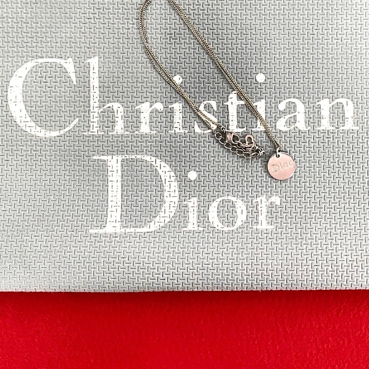 極 美品 Christian Dior ディオール ロゴ 刻印 モチーフ サークル 