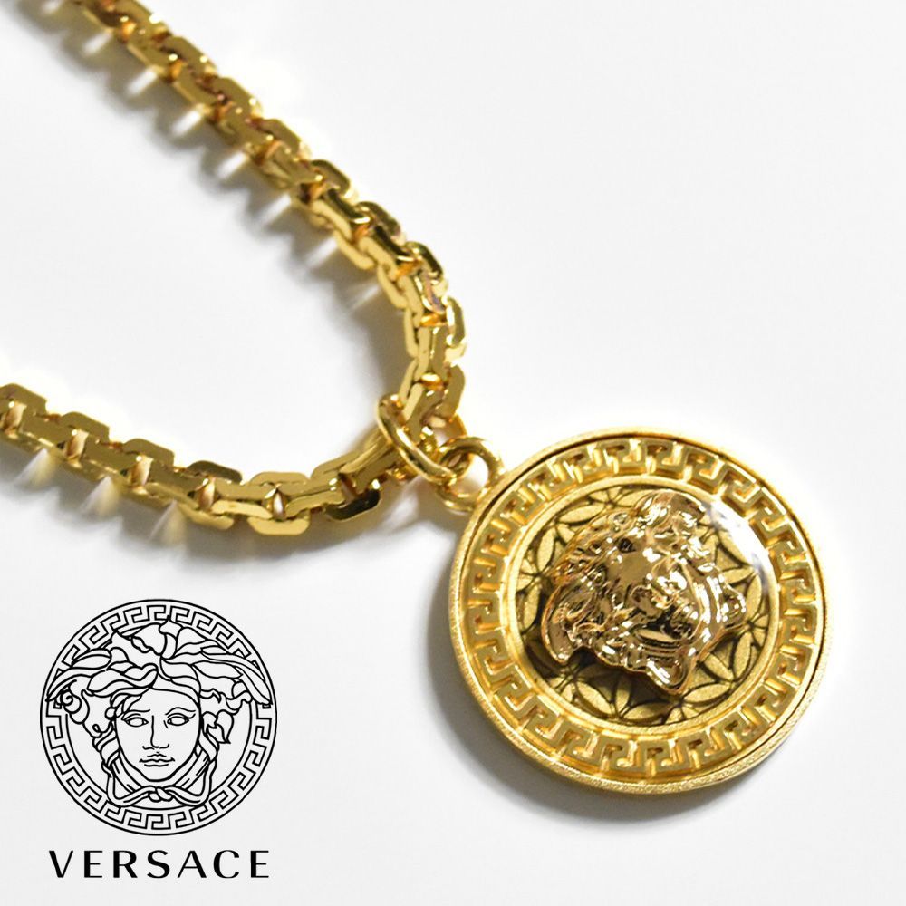 専門店 ヴェルサーチ VERSACE ネックレス メデューサ ラインストーン ...