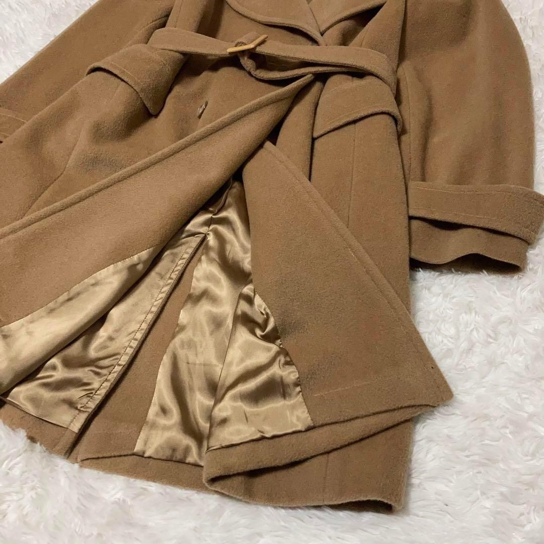 最高級 MaxMara マニュエラ ベルテッドコート カシミヤ　ベルト付き マニュエラ] ピュア キャメル アイコン コート, camel