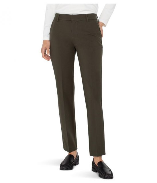 【送料無料】 リヴァプール ロサンゼルス レディース カジュアルパンツ ボトムス Petite Kelsey Mid-Rise Trouser Forest Night